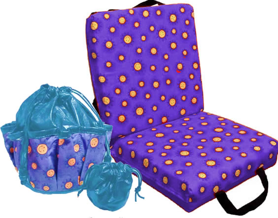 Cosmic Bingo Double Seat Cushion - Purple, Abbott Bingo Products