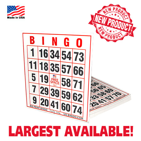 Extra Jumbo Size Easy-Read Bingo Cards